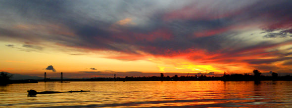 delta-sac-side Sunset over Rio Vista